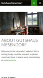 Mobile Screenshot of gutshaus-mesendorf.org